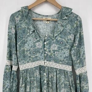 Floral Maxi Dress in Green